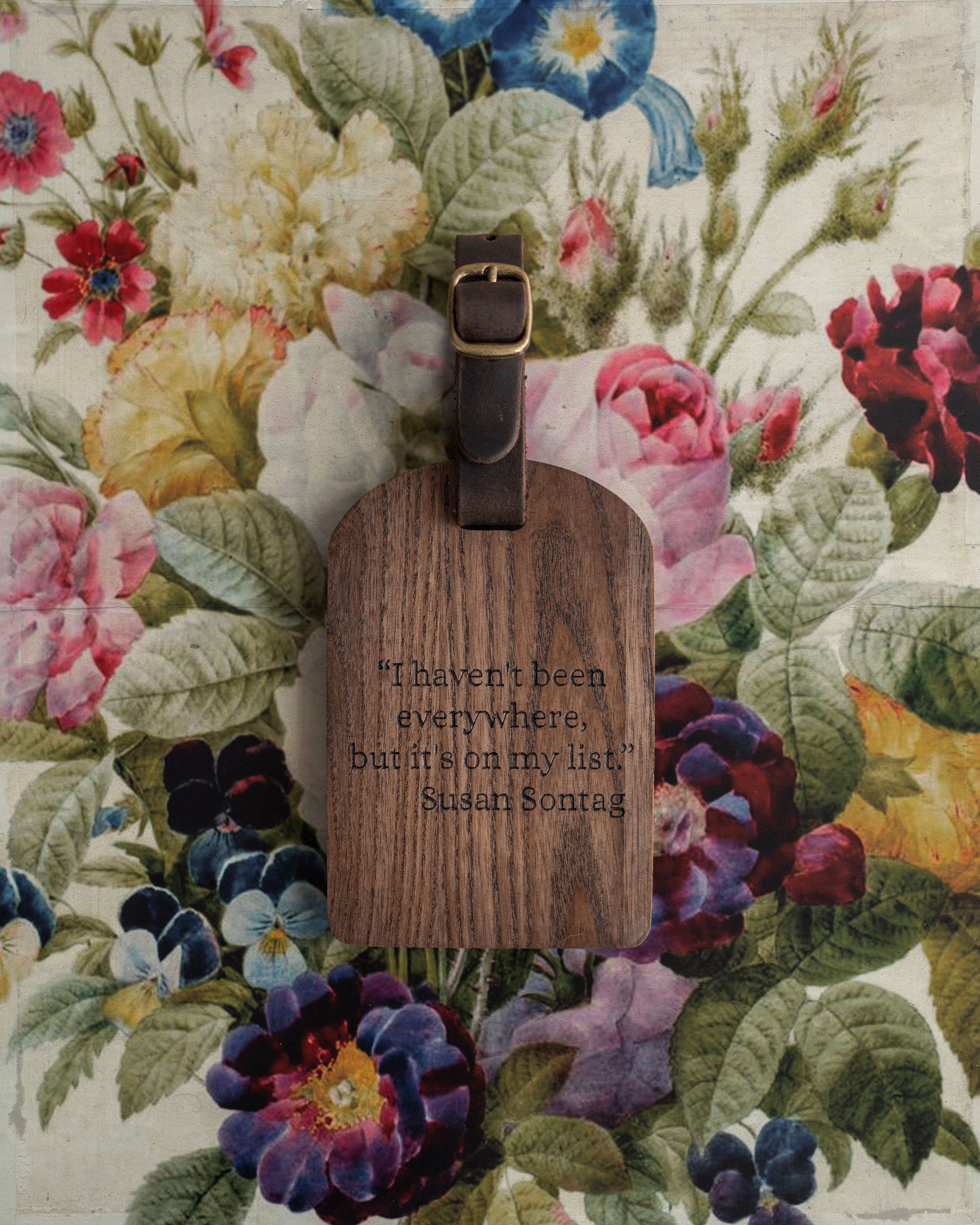 Wooden Luggage Tag