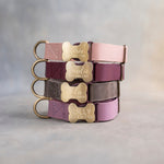 Personalized dog collar in soft leather