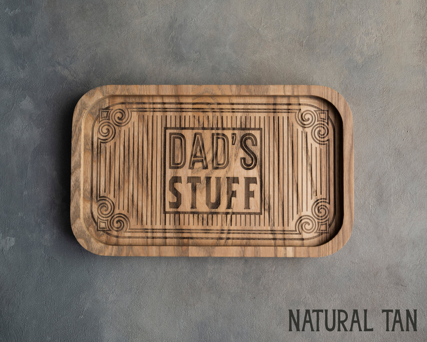 Wooden Tray In Natural Tan