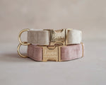 Velvet Dog Collar with fast release buckle