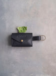 Leather Dog Poop Bag Holder with button closure