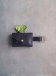 Leather Dog Poop Bag Holder with button closure