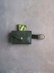 Leather Dog Poop Bag Holder with button closure