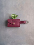 Leather Dog Poop Bag Holder with button closure