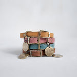 Personalized leather dog collar in soft super comfy leather