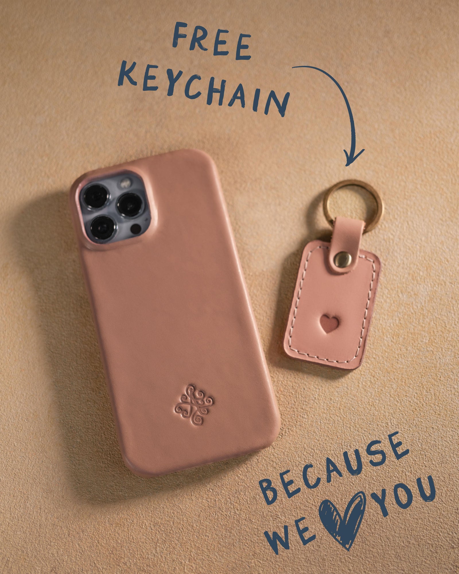 Personalized leather iPhone 15 pro max case