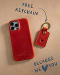 Personalized leather iPhone 12 pro case