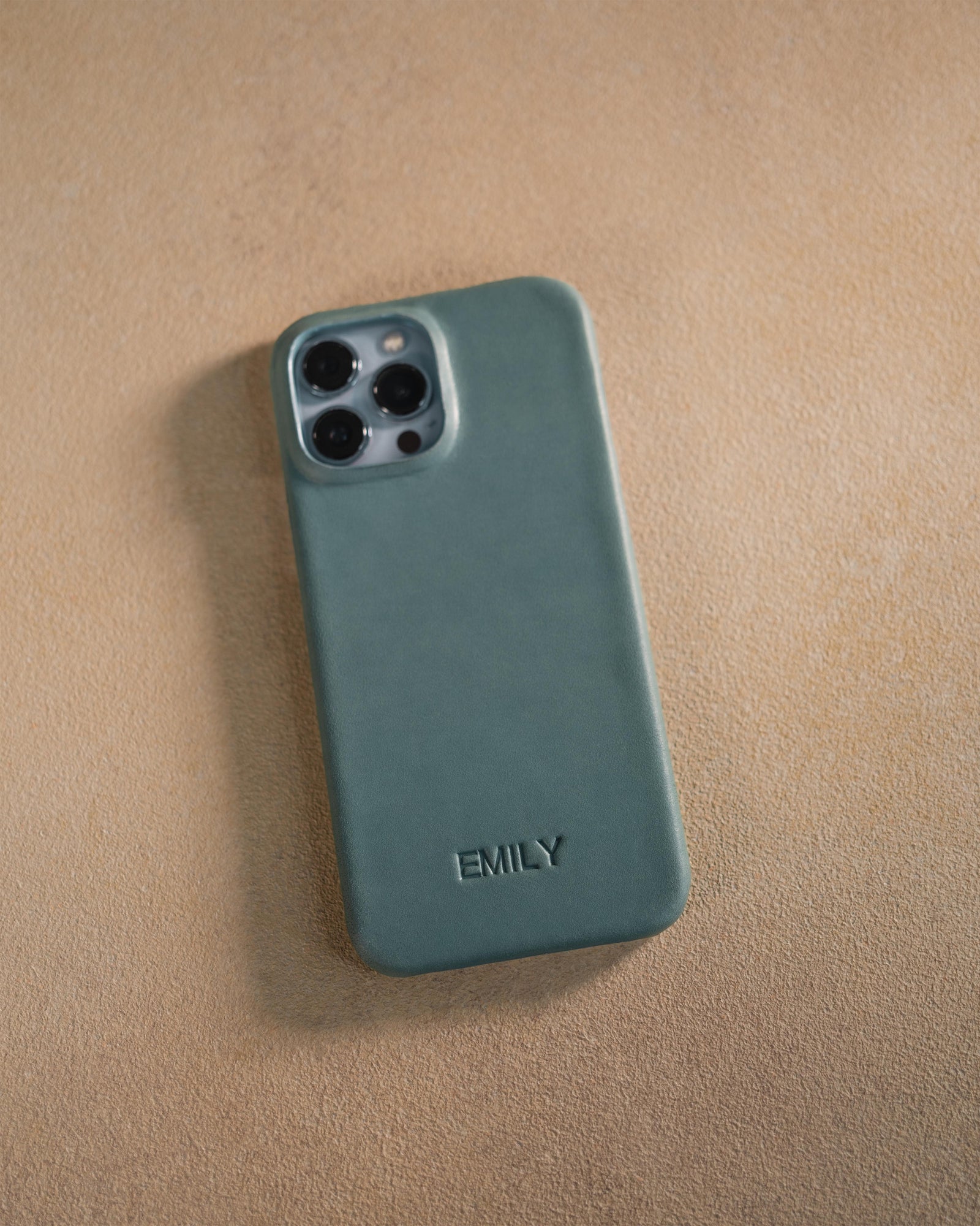 Personalized leather iPhone 15 pro max case