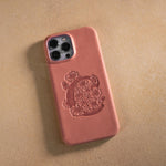 Personalized leather iPhone 15 pro max case