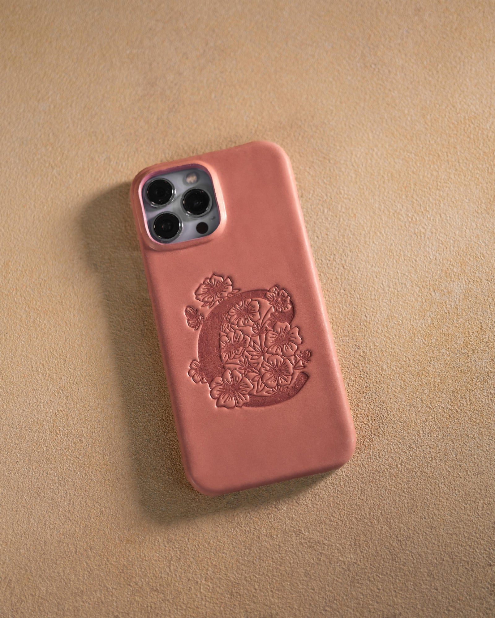 Personalized leather iPhone 15 pro max case