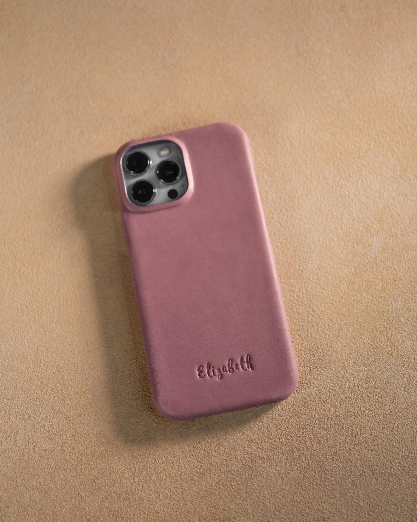 Personalized leather iPhone 13 case