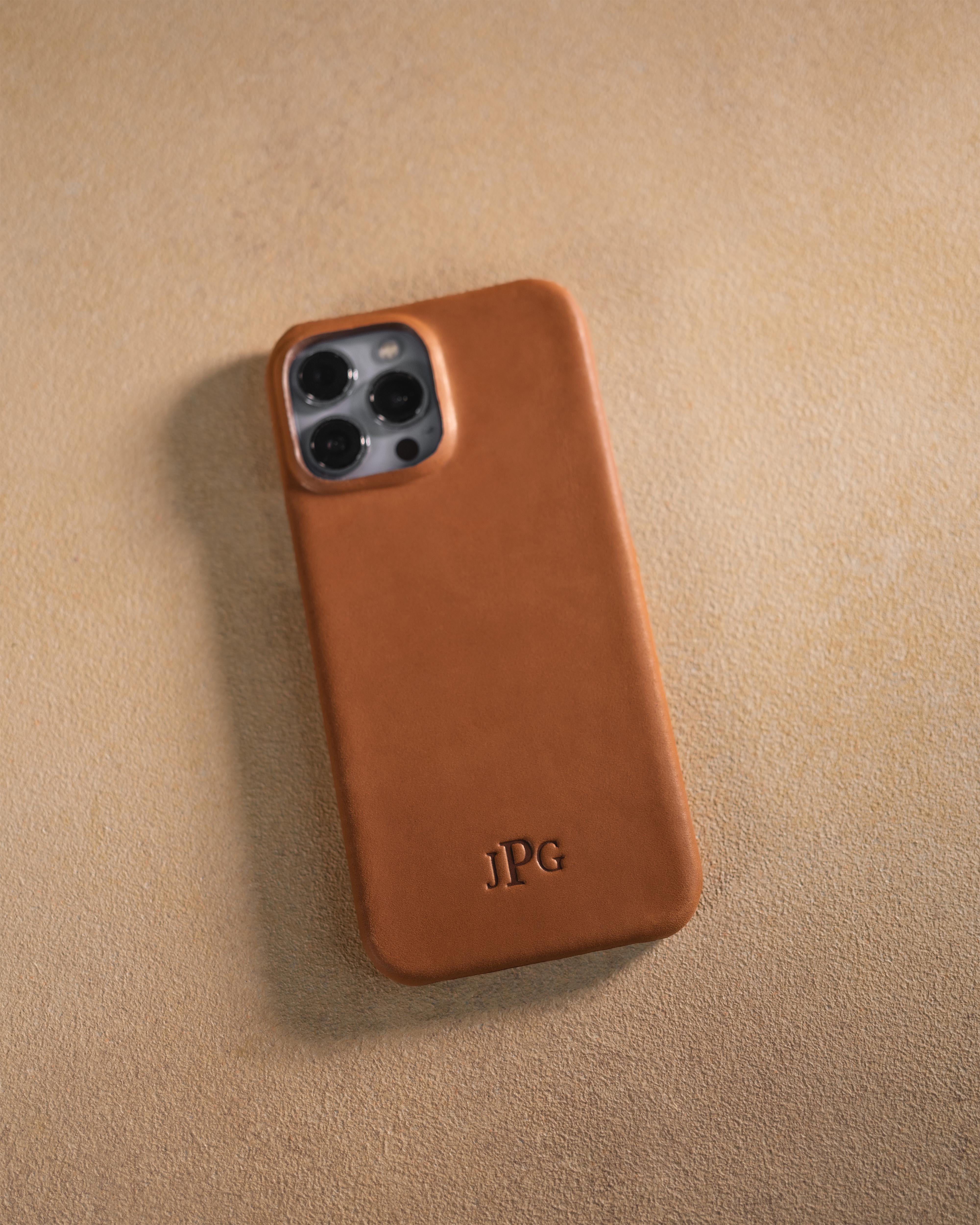 Personalized leather iPhone 13 case