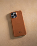 Personalized leather iPhone 15 pro max case