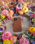 Personalized leather iPhone 12 pro max case