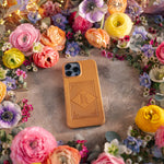 Personalized leather iPhone 15 plus case
