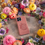 Personalized leather iPhone 15 plus case