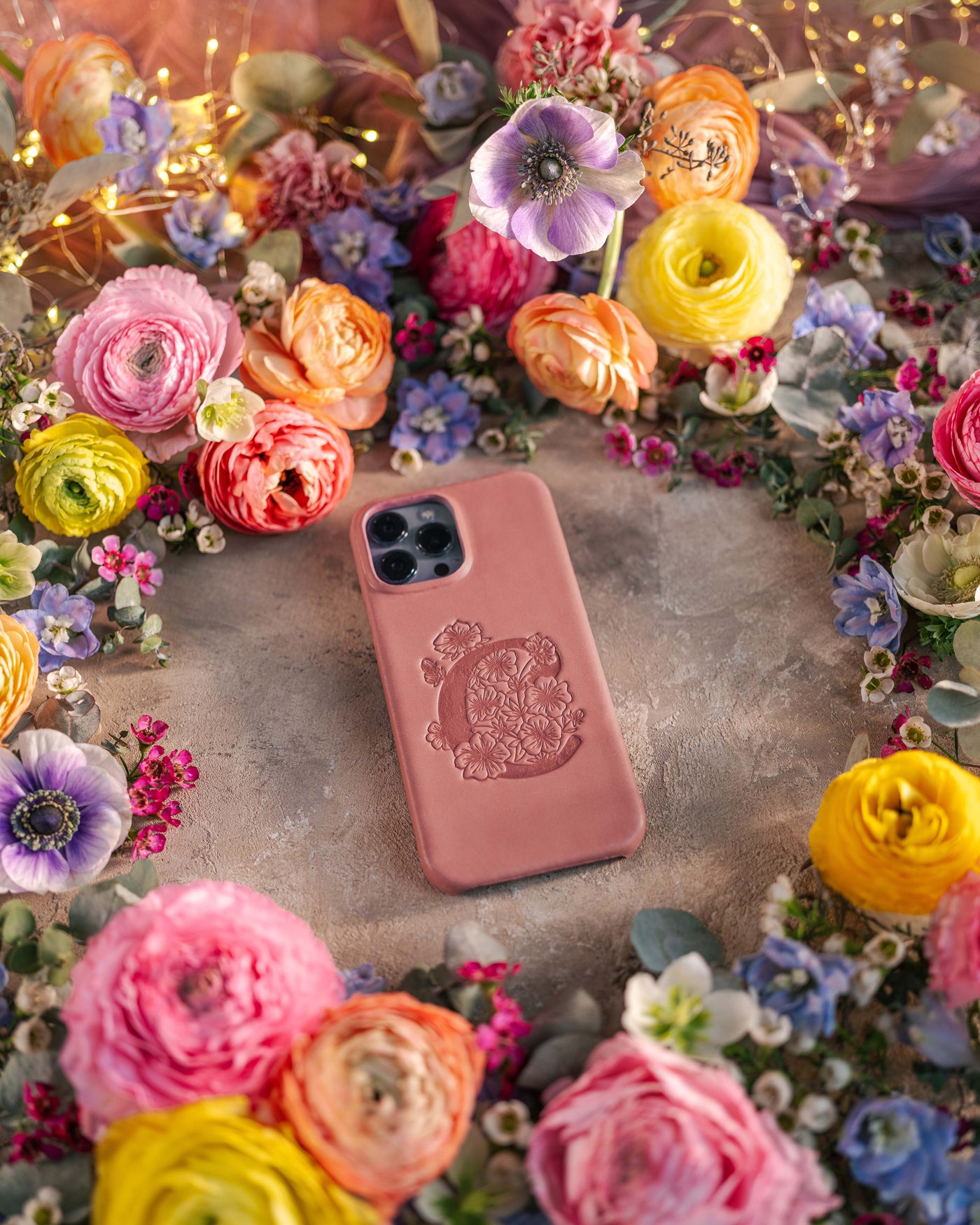 Personalized leather iPhone 12 pro max case