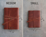 Country Gray Leather Journal