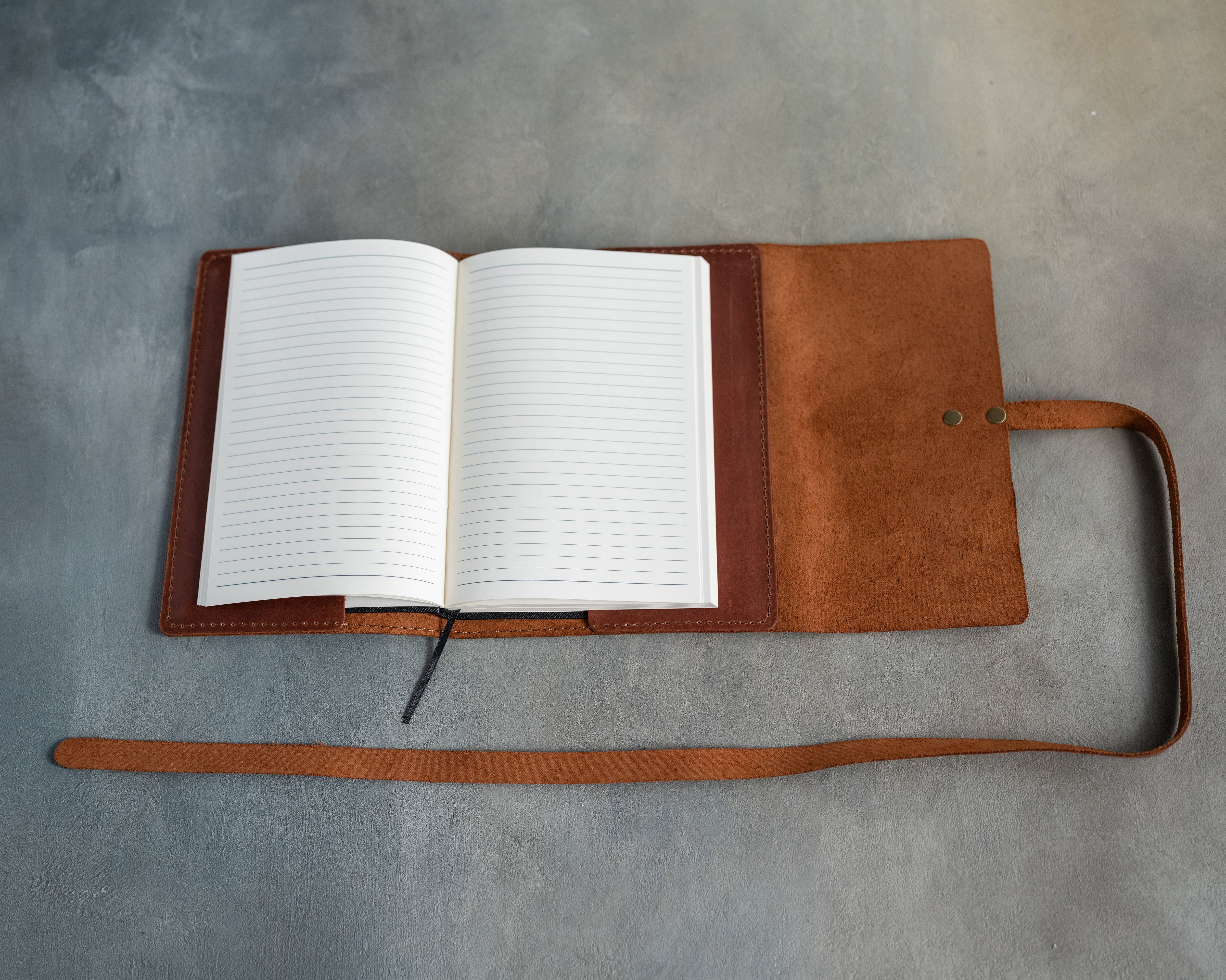 Gray Sand Leather Journal