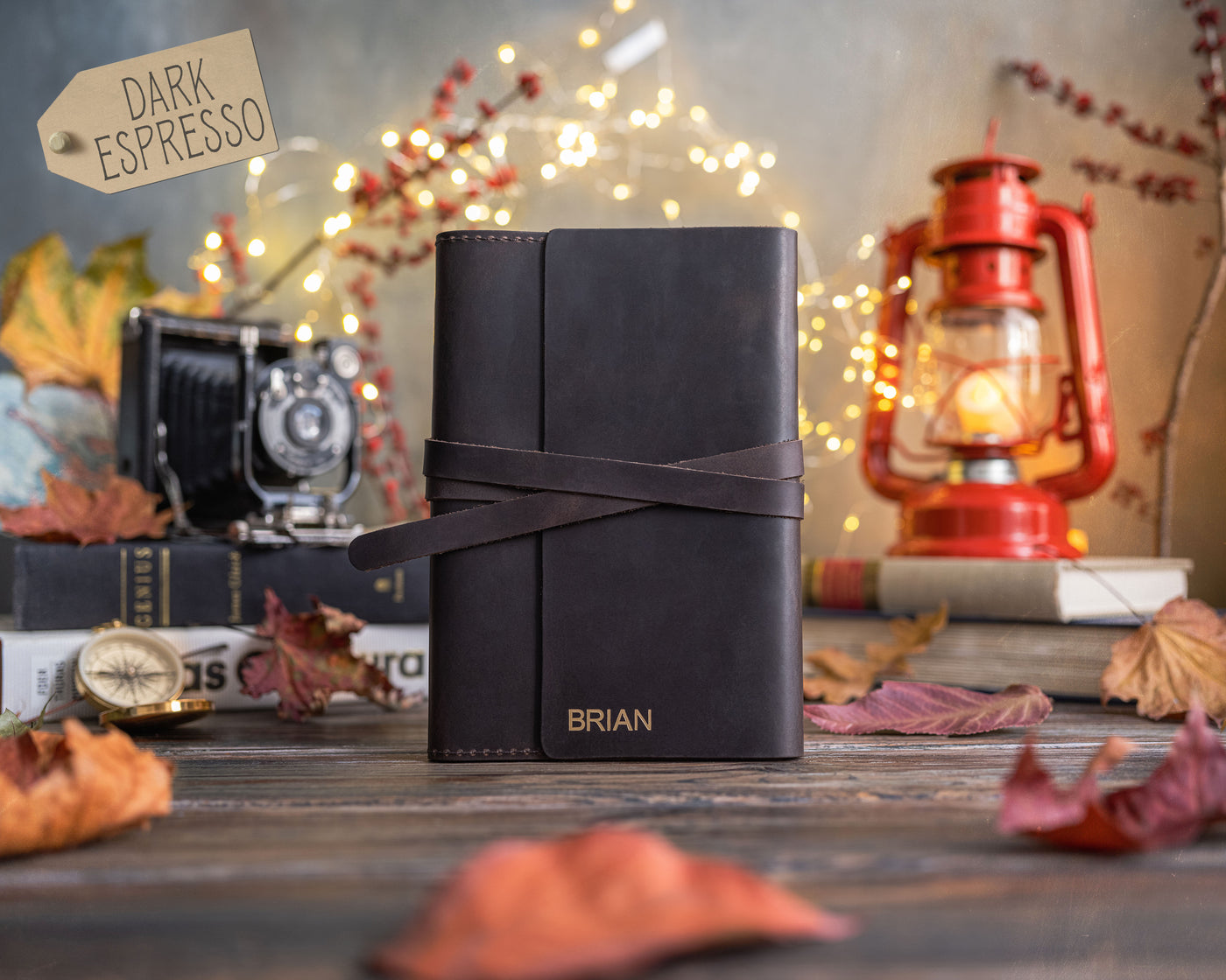 Dark Espresso Leather Journal