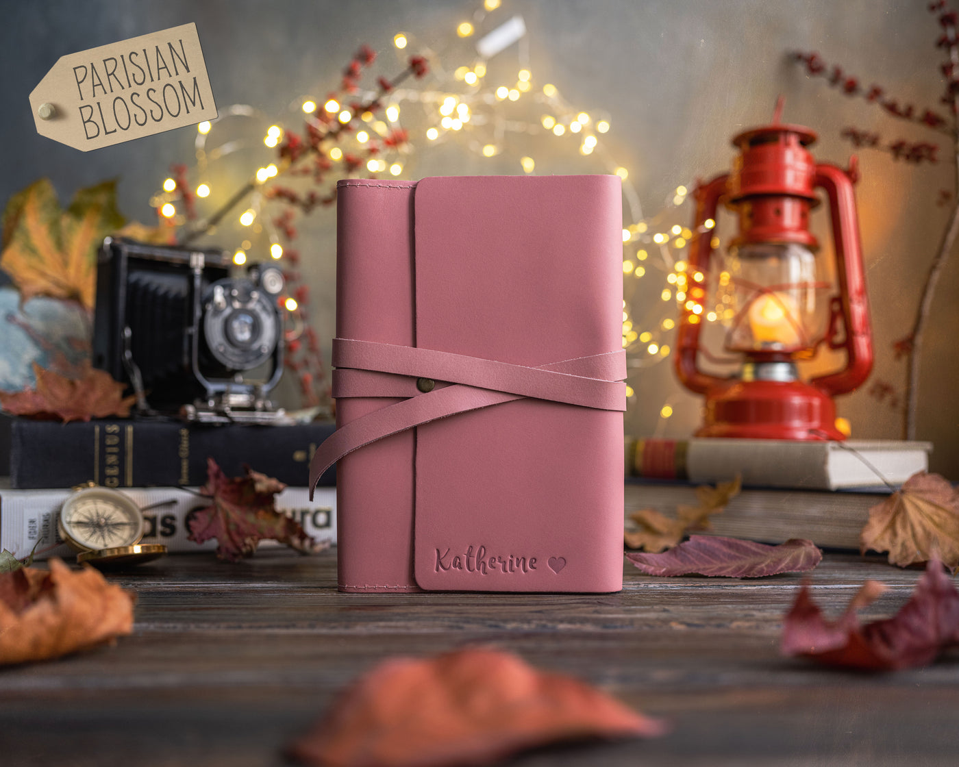 Parisian Blossom Leather Journal