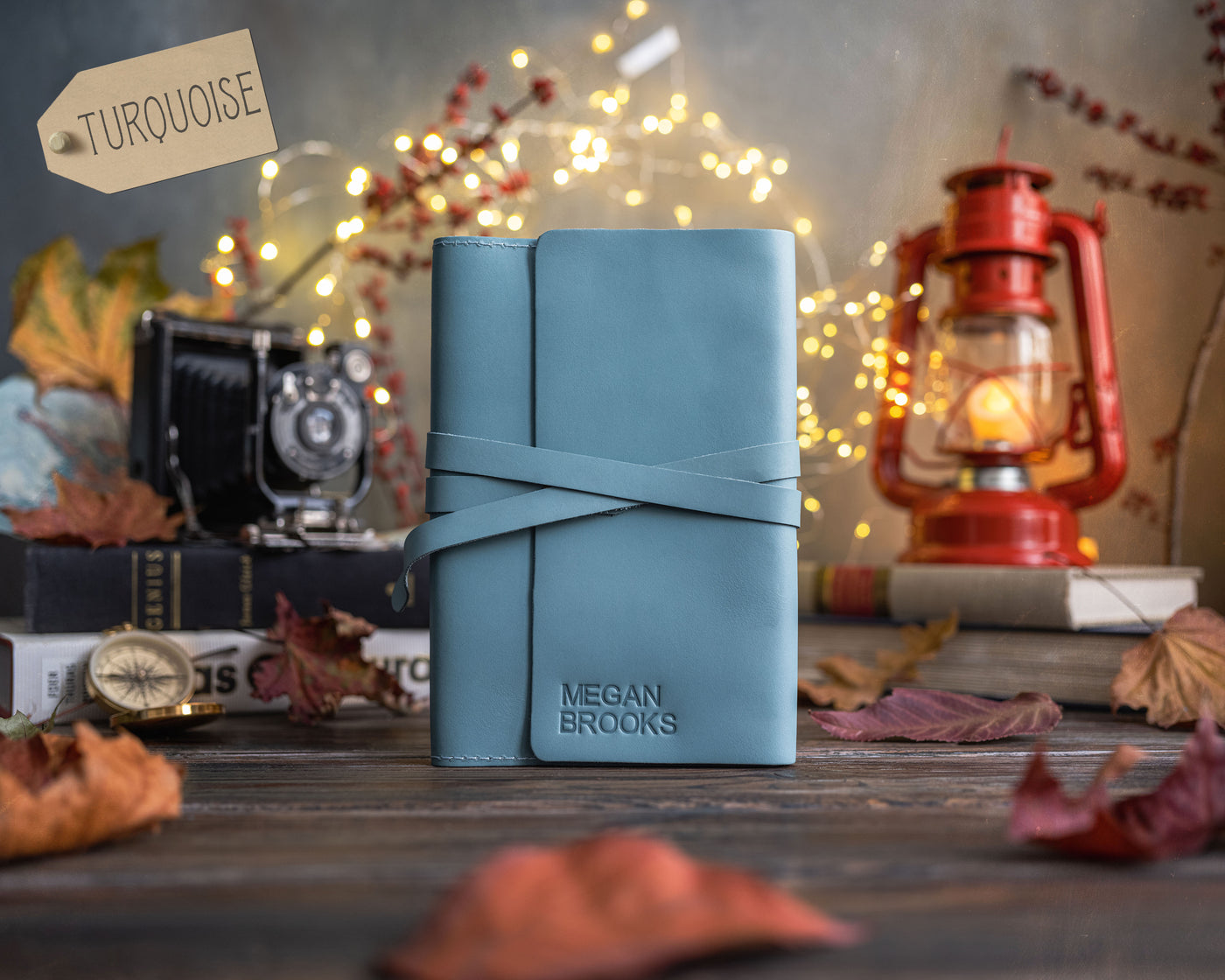 Turquoise Leather Journal