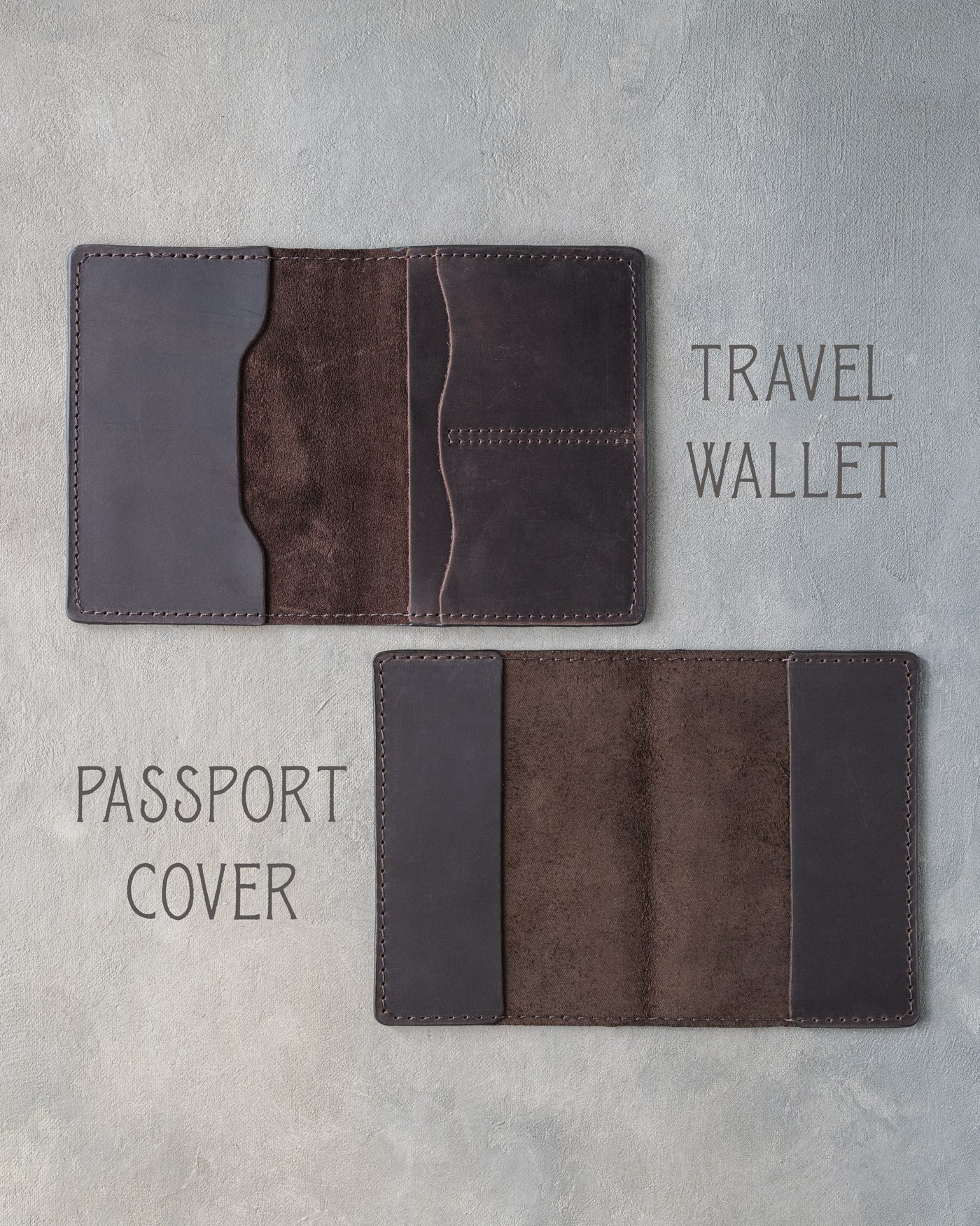 Personalized Passport Cover / Travel Wallet In Fuchsia Leather