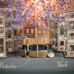 Personalized leather dog collar in Lavender Provence style