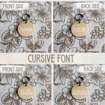 Personalized leather dog collar in Lavender Provence style