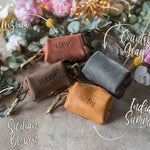 Leather Dog Poop Bag Holder