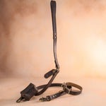 Personalized Leather Dog Collar with classic belt buckle