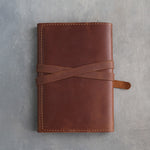 Arizona leather journal, Medium size, back
