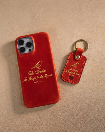 Matthew 6:34 iphone case – "take therefore no thought for the morrow" bible verse gift