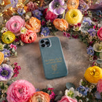 Her Children Arise Up, And Call Her Blessed Prov. 31:28 handcrafted leather iPhone case, Christian scripture gift