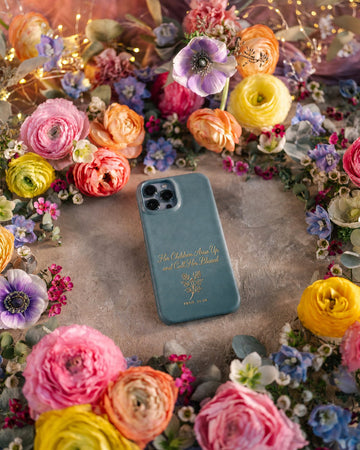 Proverbs 31:28 iphone case – "her children arise up, and call her blessed" bible verse gift