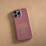 The Lord Will Bless His People With Peace Psalm 29:11 handcrafted leather iPhone case, Christian scripture gift