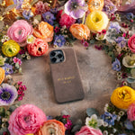 Do It Heartily Col. 3:23 handcrafted leather iPhone case, Christian scripture gift