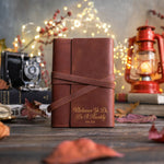 Do It Heartily Col. 3:23 handcrafted leather journal, Christian scripture gift