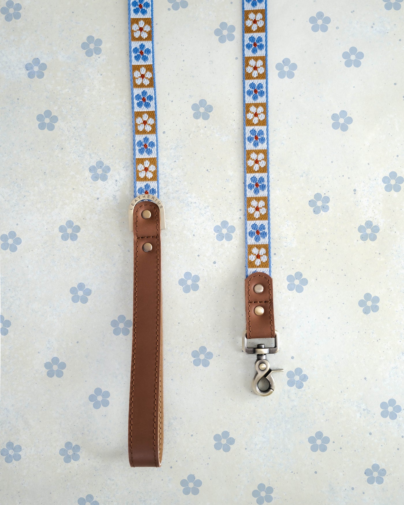 Majestic Flowers Webbing Dog Collar