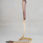 Webbing dog collar yellow daisy