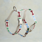 Dog Bones webbing dog harness in the same pattern