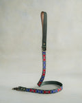 Webbing dog collar bow pattern green
