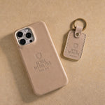 He Will Not Fail Thee Deut. 31:6 handcrafted leather iPhone case, Christian scripture gift