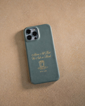 Ephesians 3:20 iphone case – "above all that we ask or think" bible verse gift