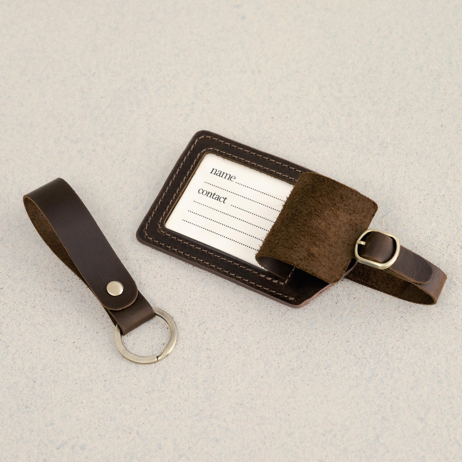 Arizona Leather Luggage Tag Personalized - Custom - Logo - Embossed - Corporate Gift