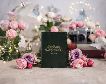 Exodus 33:14 passport cover – "my presence shall go with thee" bible verse gift