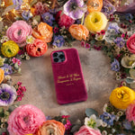 Blessed Is He Whose Transgression Is Forgiven Psalm 32 handcrafted leather iPhone case, Christian scripture gift