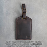 Personalized Leather Toiletry Bag for Men - Dopp Kit - Fire Branded Personalization