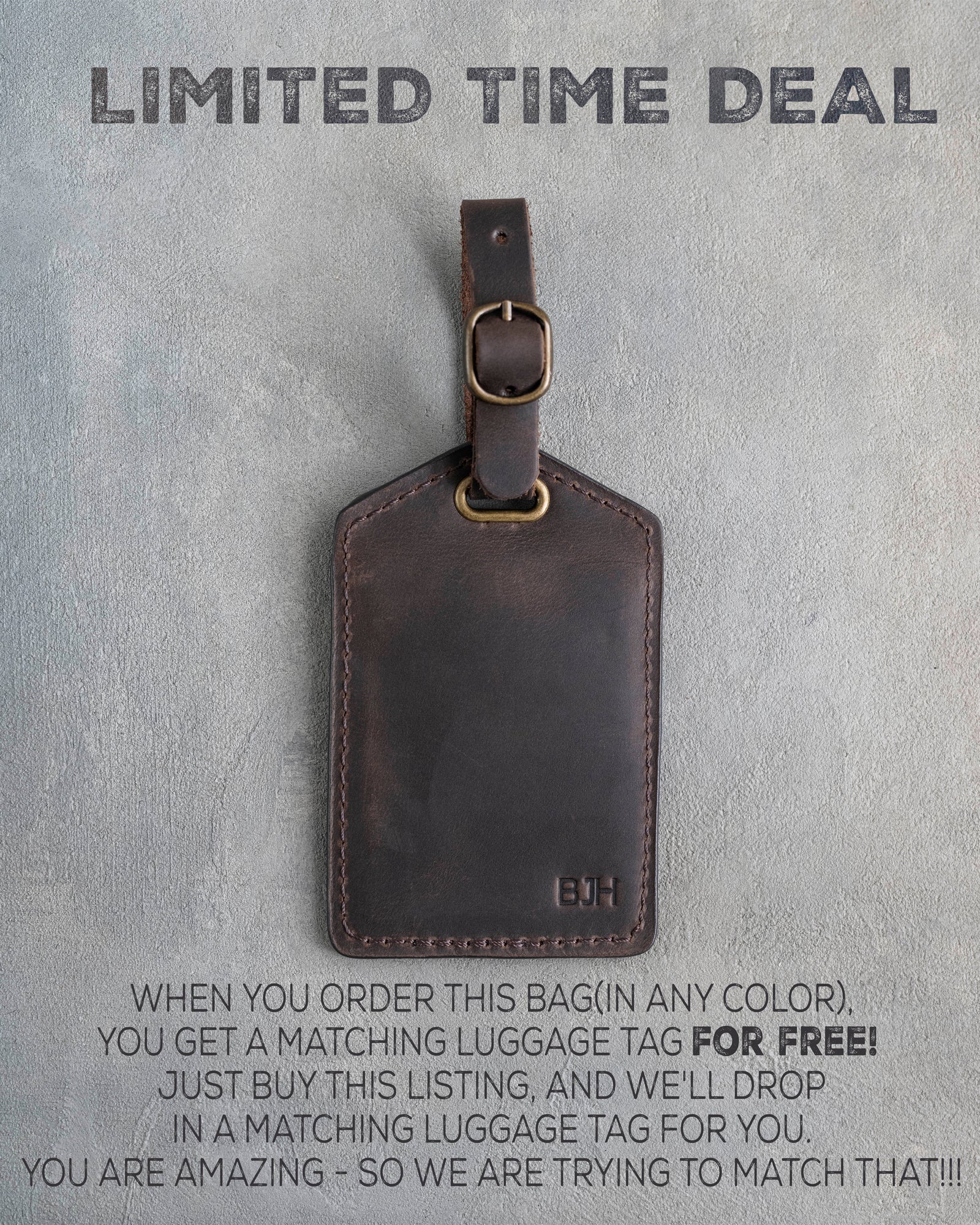 Personalized Leather Toiletry Bag for Men - Dopp Kit - Fire Branded Personalization