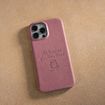 The Sweetness Of A Man's Friend Prov. 27:9 handcrafted leather iPhone case, Christian scripture gift